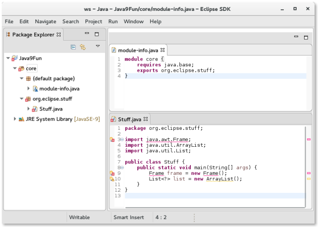 Java 9 Module Info Files In The Eclipse Ide Eclipse Hints Tips And Random Musings